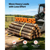 VEVOR Pallet Forks 2000 lbs Clamp-On Pallet Forks, 60 in Length Yellow Tips, for Tractor Attachments, Skid Steer & Loader Bucket, Adjustable Stabilizer Bar, Heavy-Duty Reinforced Tractor Bucket Fork