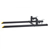 VEVOR Pallet Forks 2000 lbs Clamp-On Pallet Forks, 60 in Length Yellow Tips, for Tractor Attachments, Skid Steer & Loader Bucket, Adjustable Stabilizer Bar, Heavy-Duty Reinforced Tractor Bucket Fork