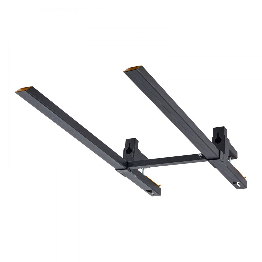 VEVOR Pallet Forks 2000 lbs Clamp-On Pallet Forks, 60 in Length Yellow Tips, Suitable for Tractor Attachments, Skid Steer and Loader Bucket, Adjustable Stabilizer Bar, Heavy-Duty Tractor Bucket Fork