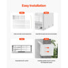VEVOR Air Conditioner Wall Sleeve, 42 in Through the Wall Air Conditioner Sleeve, Exterior Grille, Wall AC Sleeve, Fit Most Brands of Through the Wall Air Conditioner, Durable and Weather-Resistant