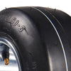 VEVOR Go Kart Tires and Rims, 10x4.5-5" Go Kart Wheels, 2-Pack Front Wheels, Aluminum Alloy Rims and Rubber Tires, Hub-Rim Fit Bolt Pattern 1.57 inch with 3 Bolt Holes, Replacement Pneumatic Tire