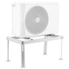 VEVOR Mini Split Ground Stand, Adjustable Anti-Vibration Mini Split Stand for 9000-24000 BTU Ductless Air Conditioner Heat Pump, Heavy Duty AC Base Bracket Floor Mount w/ 441LBS Max. Load Capacity