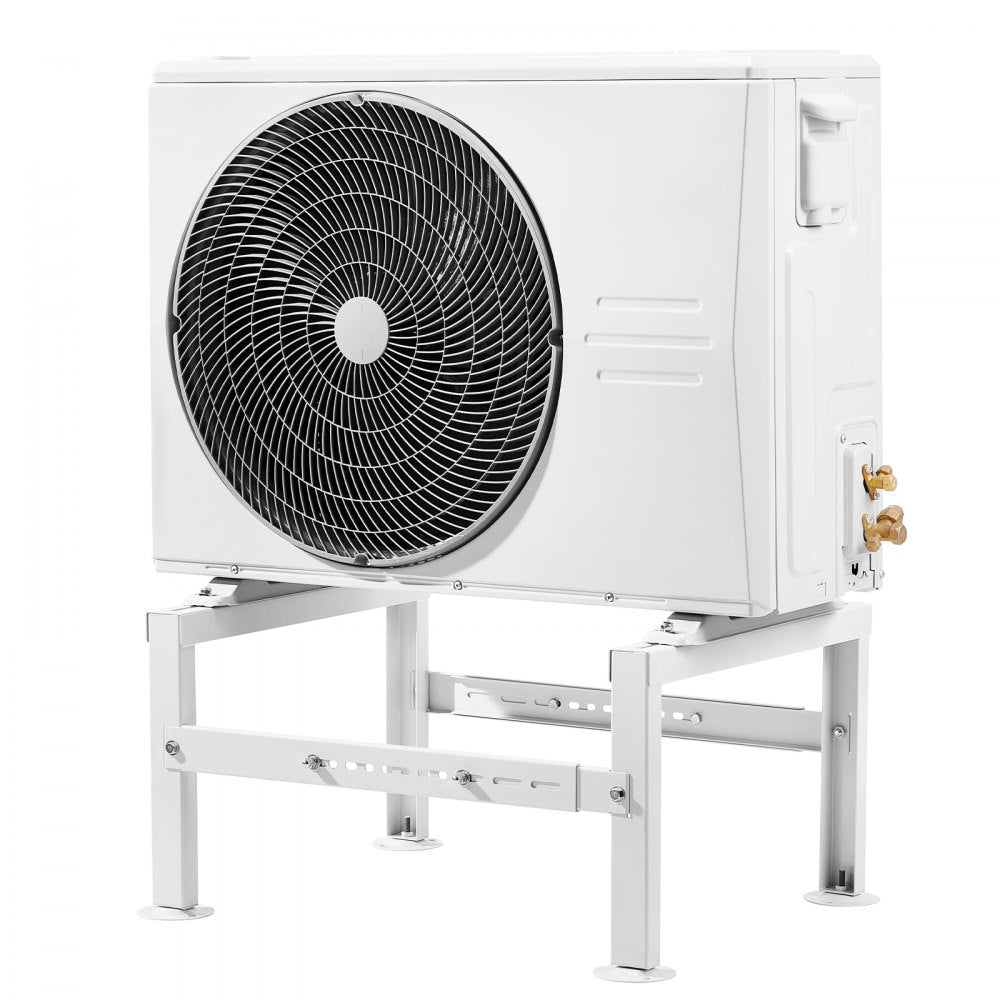 VEVOR Mini Split Ground Stand, Adjustable Anti-Vibration Mini Split Stand for 9000-60000 BTU Ductless Air Conditioner Heat Pump, Heavy Duty AC Base Bracket Floor Mount w/ 770LBS Max. Load Capacity
