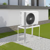 VEVOR Mini Split Ground Stand, Adjustable Anti-Vibration Mini Split Stand for 9000-18000 BTU Ductless Air Conditioner Heat Pump, Heavy Duty AC Base Bracket Floor Mount w/ 441LBS Max. Load Capacity