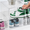 VEVOR Shoe Storage Boxes, 6 Pack Clear Stackable Shoe Boxes Storage Organizers with Magnetic Door, Fit up to US Size 13, Plastic Sneaker Containers for High Heels, Boots, and Hats, Transparent White