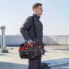 VEVOR Tool Bag, 13 Inch, 33-Pocket Open Top Tool Tote, Portable Electrical Maintenance Toolbox Organizer Storage with Hard Plastic Base, Adjustable Shoulder Strap, for Professionals DIY & Jobsite Use