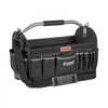 VEVOR Tool Bag, 16.1 Inch, 33-Pocket Open Top Tool Tote, Portable Electrical Maintenance Toolbox Organizer Storage with Hard Plastic Base, Adjustable Shoulder Strap, for Professionals DIY & Jobsite