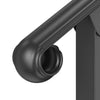 VEVOR Handrails for Outdoor Steps, 2-3 Step Stair Hand Rail & Indoor Railing Kit, Railings for Outside Steps with Installation Kit, Hand Rails for Seniors,Porch Railing & Deck Hand Rail, Black