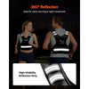 VEVOR Adjustable Weighted Vest, 4-10 lbs Comfortable X-Shape Body Weight Vest Set with 6 Weight Packs and Reflective Stripe, for Men Women, Workout Equipment for Strength Training Running Jogging
