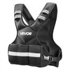 VEVOR Adjustable Weighted Vest, 4-10 lbs Comfortable X-Shape Body Weight Vest Set with 6 Weight Packs and Reflective Stripe, for Men Women, Workout Equipment for Strength Training Running Jogging