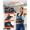 VEVOR Adjustable Weighted Vest, 24-40 lbs Comfortable X-Shape Body Weight Vest Set with 8 Weight Packs and Reflective Stripe, for Men Women, Workout Equipment for Strength Training Running Jogging
