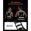 VEVOR Adjustable Weighted Vest, 24-40 lbs Comfortable X-Shape Body Weight Vest Set with 8 Weight Packs and Reflective Stripe, for Men Women, Workout Equipment for Strength Training Running Jogging
