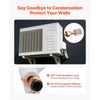 VEVOR 25ft Mini Split Line Set, 3/8” & 5/8” OD AC Copper Tubing Pipe, 3/8 White PE Thickened Insulated Coil with Flared Nuts, Rich Fittings, for Mini Split Air Conditioner HVAC or Heat Pump System