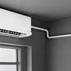 VEVOR 25ft Mini Split Line Set, 3/8” & 5/8” OD AC Copper Tubing Pipe, 3/8 White PE Thickened Insulated Coil with Flared Nuts, Rich Fittings, for Mini Split Air Conditioner HVAC or Heat Pump System