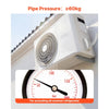 VEVOR 50ft Mini Split Line Set, 1/4” & 1/2” OD AC Copper Tubing Pipe, 3/8 White PE Thickened Insulated Coil with Flared Nuts, Strapping Tapes, for Mini Split Air Conditioner HVAC or Heat Pump System
