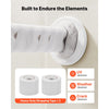 VEVOR 50ft Mini Split Line Set, 1/4” & 3/8” OD AC Copper Tubing Pipe, 3/8 White PE Thickened Insulated Coil with Flared Nuts, Strapping Tapes, for Mini Split Air Conditioner HVAC or Heat Pump System