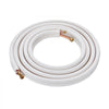 VEVOR 25FT Mini Split Line Set, 1/4" & 1/2" O.D Copper Pipes Tubing and Triple-Layer Insulation, for Mini Split Air Conditioning Refrigerant or Heating Pump Equipment & HVAC with Wrapping Strips.