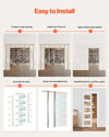 VEVOR sliding pocket door - easy to install overview steps