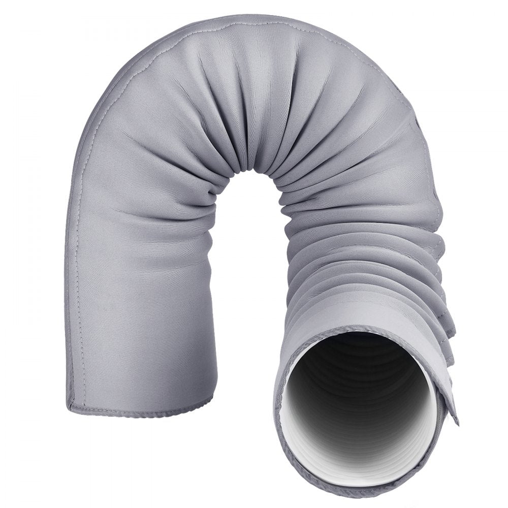 VEVOR Air Conditioner Hose Cover Wrap, Portable AC Hose Duct Vent Cover Sleeve, Insulation Sleeve for 5 & 5.9" Diameter Exhaust Hoses Tube, Easy Installation with 2 Adjustable Buckle Straps, Gray