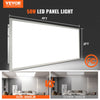 VEVOR 2 Pack 2x4FT LED Flat Panel Light, 6000LM 50W, Surface Mount LED Drop Ceiling Light Fixture with Adjustable Color Temperature 3500K/4000K/5000K, for Home Office Classroom, Tested to UL Standards