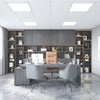 VEVOR 2 Pack 2x4FT LED Flat Panel Light, 6000LM 50W, Surface Mount LED Drop Ceiling Light Fixture with Adjustable Color Temperature 3500K/4000K/5000K, for Home Office Classroom, Tested to UL Standards