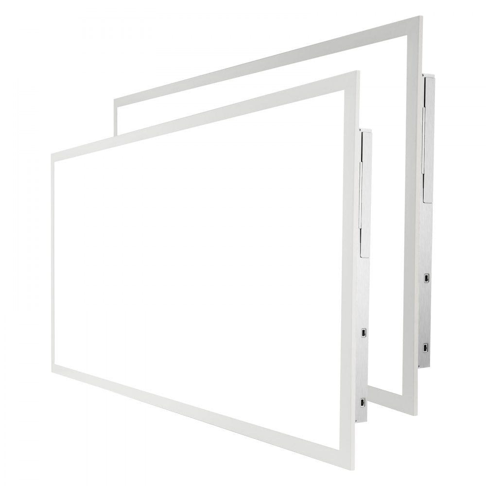 VEVOR 2 Pack 2x4FT LED Flat Panel Light, 6000LM 50W, Surface Mount LED Drop Ceiling Light Fixture with Adjustable Color Temperature 3500K/4000K/5000K, for Home Office Classroom, Tested to UL Standards