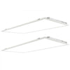 VEVOR 2 Pack 2x4FT LED Flat Panel Light, 6000LM 50W, Surface Mount LED Drop Ceiling Light Fixture with Adjustable Color Temperature 3500K/4000K/5000K, for Home Office Classroom, Tested to UL Standards