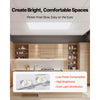 VEVOR 2x4 FT LED Flat Panel Light, 7800 LM, Flush Mount LED Drop Ceiling Lighting Fixture with 3 Color Selectable 4000K/5000K/6000K, 30W/40W/50W, 0-10V Dimmable, Ultra Slim for Home Kitchen, 2 Pack