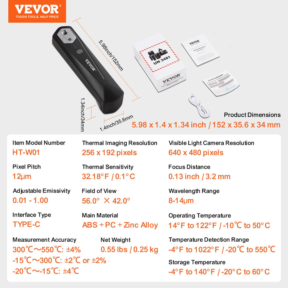 VEVOR thermal imaging camera product image 6
