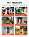 VEVOR Thermal Imaging Camera for Android & iOS, 512 x 384 Super Resolution with Macro Lens, 25HZ Refresh Rate Infrared Thermal Imager for Smartphones Tablets, 256 x 192 IR Resolution, -4°F to 1022°F
