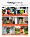 VEVOR Thermal Imaging Camera for Android & iOS, 512 x 384 Super Resolution, 25HZ Refresh Rate Infrared Thermal Imager for Smartphones Tablets, 256 x 192 IR Resolution, -4°F-1022°F & 6 Color Palettes