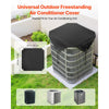 VEVOR Air Conditioner Cover for Outside Units, 28 x 28 inch Central AC Cover for Air Conditioning Unit, Top Universal Mesh Defender Rainproof Easy Install for Outdoor Outside All Seasons, Black