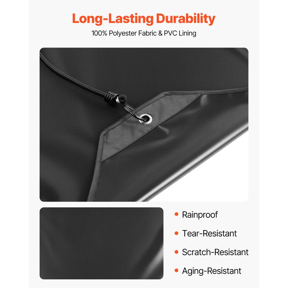 VEVOR Air Conditioner Cover for Outside Units, 28 x 28 inch Central AC Cover for Air Conditioning Unit, Top Universal Mesh Defender Rainproof Easy Install for Outdoor Outside All Seasons, Black