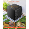 VEVOR Air Conditioner Cover, 32 x 32 x 36 inch Ac Cover for Air Conditioning Unit, Three-Layer, Waterproof Polyester Fabric, Mesh Ventilation, Universal Defender for Outdoor Outside Ac Unit, Black