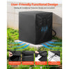 VEVOR Air Conditioner Cover, 32 x 32 x 36 inch Ac Cover for Air Conditioning Unit, Three-Layer, Waterproof Polyester Fabric, Mesh Ventilation, Universal Defender for Outdoor Outside Ac Unit, Black