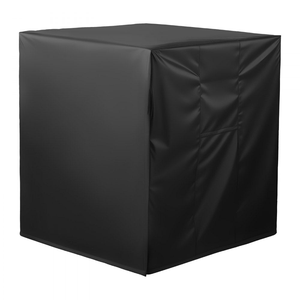 VEVOR Air Conditioner Cover, 32 x 32 x 36 inch Ac Cover for Air Conditioning Unit, Three-Layer, Waterproof Polyester Fabric, Mesh Ventilation, Universal Defender for Outdoor Outside Ac Unit, Black