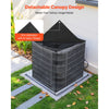 VEVOR Air Conditioner Cover, 28 x 28 x 32 inch Ac Cover for Air Conditioning Unit, Dual-Layer, Detachable Canopy,Waterproof Polyester, Universal HVAC Protector for Outdoor Outside Ac Unit, Black