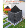 VEVOR Air Conditioner Cover, 32 x 32 x 36 inch Ac Cover for Air Conditioning Unit, Dual-Layer, Detachable Canopy,Waterproof Polyester, Universal HVAC Protector for Outdoor Outside Ac Unit, Black