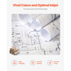 VEVOR Wide Format Paper, 24 in x 150 ft Plotter Roll, 2 Rolls CAD Bond Rolls with 2 in Core, 20 LB Bond Paper Rolls, Ideal for CAD Drawings, Engineering Plans, GIS Maps, and Architectural Designs