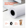 VEVOR Wide Format Paper, 30 in x 500 ft Plotter Roll, 2 Rolls CAD Bond Rolls with 3 in Core, 20 LB Bond Paper Rolls, Ideal for CAD Drawings, Engineering Plans, GIS Maps, and Architectural Designs
