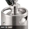 VEVOR Nitro Brew Coffee Maker 67Oz Nitro Coffee Maker 2L Portable Stainless Steel Nitro Cold Brew Coffee Maker Portable Cold Brew Coffee Maker With Brushes Home Keg Kit System