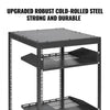 VEVOR 15U Open Frame Server Rack, 23-40 in Adjustable Depth, Free Standing or Wall Mount Network Server Rack, 4 Post AV Rack with Casters, Holds All Your Networking IT Equipment AV Gear Router Modem