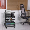 VEVOR 15U Open Frame Server Rack, 23-40 in Adjustable Depth, Free Standing or Wall Mount Network Server Rack, 4 Post AV Rack with Casters, Holds All Your Networking IT Equipment AV Gear Router Modem