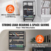 VEVOR 20U Open Frame Server Rack, 23-40 in Adjustable Depth, Free Standing or Wall Mount Network Server Rack, 4 Post AV Rack with Casters, Holds All Your Networking IT Equipment AV Gear Router Modem