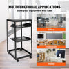 VEVOR 20U Open Frame Server Rack, 23-40 in Adjustable Depth, Free Standing or Wall Mount Network Server Rack, 4 Post AV Rack with Casters, Holds All Your Networking IT Equipment AV Gear Router Modem