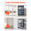 VEVOR 16U Open Frame Network Rack, 23 in Depth, Wall Mounted or Floor Standing Server Rack, Heavy Duty 4 Post, with Vented Shelves & Mounting Hardware, Holds All Your Networking IT Equipment AV Gear