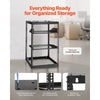 VEVOR 16U Open Frame Network Rack, 23 in Depth, Wall Mounted or Floor Standing Server Rack, Heavy Duty 4 Post, with Vented Shelves & Mounting Hardware, Holds All Your Networking IT Equipment AV Gear