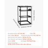 VEVOR 16U Open Frame Network Rack, 23 in Depth, Wall Mounted or Floor Standing Server Rack, Heavy Duty 4 Post, with Vented Shelves & Mounting Hardware, Holds All Your Networking IT Equipment AV Gear