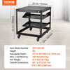 VEVOR 9U Open Frame Server Rack, 23''-40'' Adjustable Depth, Free Standing or Wall Mount Network Server Rack with 360° Casters, Heavy Duty 4 Post Holds All Your Networking IT Equipment AV Gear Router