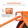 VEVOR Retractable Air Hose Reel, 1/2 IN x 50 FT Hybrid Air Hose Max 300PSI, Air Compressor Hose Reel Auto-Rewind with 5FT Lead in, Ceiling/Wall Mount Heavy Duty Single Arm Steel Reel, 1/2" NPT Fitting